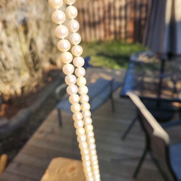 14k Opera Length Mikimoto Pearls 8mm LONG - Picture 11 of 12